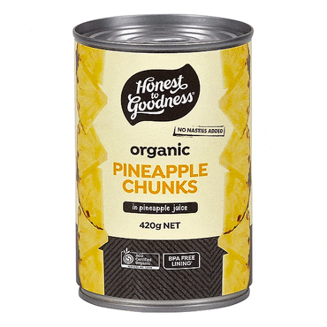 Honest to Goodness Pineapple Chunks in Pineapple Juice 420g
